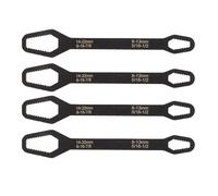 Ewxdghy Double Ended Self Tightening Wrench, Universal Adjustable Spanner, 8 to 22mm Multifunctional Tool with High Hardness Steel, 60HRC Forged for Home Repair, Automotive and Constructio (Black)