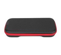 Ewxdghy Handheld Console Hard Carrying Case for ROG Ally, Shockproof EVA Travel Case, Durable Nylon Zipper Storage Bag with Pre Cut Foam Interior and Retention Straps, Compact L (Red Zipper)