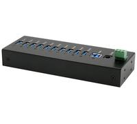 EX-11230HMS 10 Port USB 3.2 Gen 1 HUB Din-Rail Kit and Wall VIA VL811+ Chipset