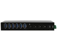 EX-12290HMS Metal HUB 10 Ports USB 3.2 Gen 2x1 with 4X USB-C Ports and 6X USB-A 3.2 Gen 1 Ports, for Table, Wall and DIN Rail Mount