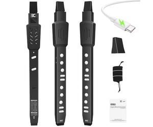 EX Digital Wind Instrument with 12 Tones, 3 Fingerings, Scales, Transpose Function, Automatic Vibrato, Three-octave Option, and Blow Intensities (Black)