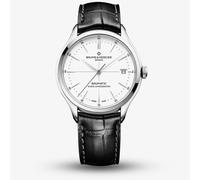 Ex-Display Baume & Mercier Mens Clifton Automatic Black Leather Strap Watch M0A10569