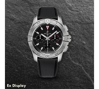 Ex-Display Breitling Avenger B01 Chronograph Black Dial Leather Watch AB0146101B1X1