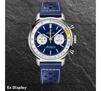Ex-Display Breitling Limited Edition Mens Top Time B01 Coppi & Bartali Navy Blue Leather Strap Watch AB01767A1C1X1