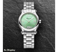 Ex-Display Chopard Ladies Happy Sport Green Dial Watch 278590-3013