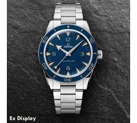 Ex-Display OMEGA Mens Seamaster 300 Blue Bracelet Watch 234.30.41.21.03.001