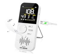 EX GEAR Digital Metronome, Rechargeable Electronic Metronome with Color LCD Screen, Wide Tempo Range & Multiple Time Signatures for Piano, Guitar, Violin, Drums & All Instruments