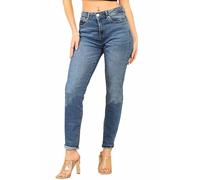Ex High Street Brand Turn Up Hem Boyfriend Jeans for Women UK, Ladies Jeans Denim Blue Women’s Jeans 6-29