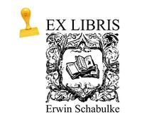 Ex Libris Book Stamp with Personalised Name and Motif