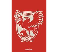 Ex Libris Poe Notebook: Matte Finish Cover, Diary, 6x9 120 Pages, Planner, Lined College Ruled Paper, Journal