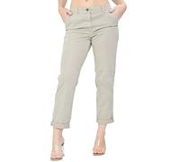 Ex M&S Chinos Trousers Women, Ankle Grazer Cotton Rich Ladies Summer Trouser Beige