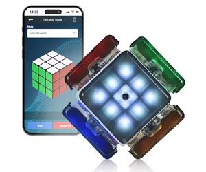 eX-Mars TokTok Cube, One Cube, Endless Fun - Learn Cubing from AI, Conquer 20+ Puzzles, AI Competitions via Free App, and Boost Brain Power - The Ultimate Smart Gift for Kids, Teens & All Ages
