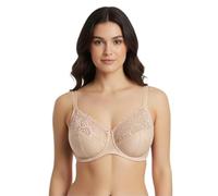 Ex Premium Store Marks Fuller Large Bust Underwired Non Padded White Amelia Full Cup Bra F to J Cup (UK, Cup & Band, H, 38, Nude)