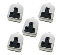 Ex-Pro 1 Gang High Impact Trailing Extension Socket, without Plug and Cable, 13A, White - 5 Pack