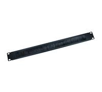Ex-Pro 19 Inch Brush Strip Cable Management Panel, Sturdy 1U Rack Mount Brush Plate with Black Bristles - 1 PACK