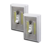 Ex-Pro 2 PACK LED Switch Light, Super Bright Battery Operated Stick Anywhere Night Lamp for Cupboard Closet Shed Wardrobe Loft