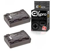 Ex-Pro [2 PACK] VW-VBY100, VW-VBY100E, VW-VBY100E-K 850mAh High Rated Power Plus+ Lithium Li-on Digital Camcorder Battery for Panasonic Camcorders [See description for models]