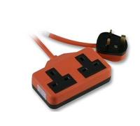 Ex-Pro 2 Way Gang Extension Garden/Outdoors/Rubber Orange - 5m
