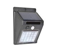 Ex-Pro® 20 LED Light with PIR Motion Sensor, Solar Energy Powered Security Outdoor Lamp for Home, Garden, Garage and Driveway - Black