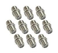 Ex-Pro [25 PACK F Type Connector Female to Female Coupler, RG6 Coaxial Cable Extension Adapter Joiner Gender Changer, Nickel
