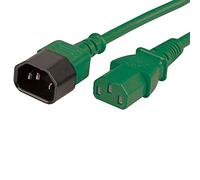Ex-Pro 2m IEC C14 to IEC C13 Power Lead Extension Cable - Green