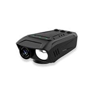 Ex-Pro 3-in-1 Bicycle Camera with LED Headlight and Horn, Full HD 1080p Video Recorder, Waterproof, 10 Hour Battery Life, Black
