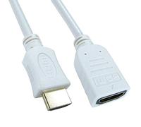 Ex-Pro 3m HDMI Extension Cable Lead Male to Female HDMI 1.4 Supports 4K@30Hz HD 3D with Audio Return and Ethernet Compatible with TV, Blu-Ray, DVD, Games Consoles, and more - White