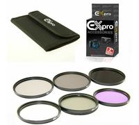 Ex-Pro 55mm ND, FLD, UV, CPL 6 Piece Filter Kit with Case, ND2, ND4, ND8