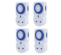 Ex-Pro 7 Day Basic Programmable Mechanical Timer Swtich for Mains Plug - 4 PACK