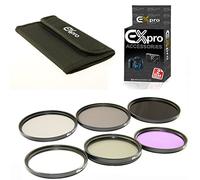 Ex-Pro 77mm ND, FLD, UV, CPL 6 Piece Filter Kit with Case, ND2, ND4, ND8