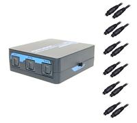 Ex-Pro AV-Pro 5 Way TosLink Digital Optical Audio Splitter with 6 x 2m Optical Cables.