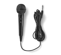 Ex-Pro Black Durable Dynamic Microphone suitable for Vocal/DJ/Singer/Karaoke etc... 5m Cable, 6.35mm connection (1 Mic)