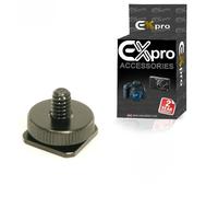 Ex-Pro Camera Flash Hot Shoe Mount 1/4" Tripod Screw Adapter for Wireless Flash Trigger, Flash Stand, Microphone