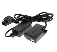 Ex-Pro D-Tap Dtap Power Type B 2 Pin Male to Canon DR-E18 Power Supply Adapter Coupler for Canon Cameras [See Description for Models]