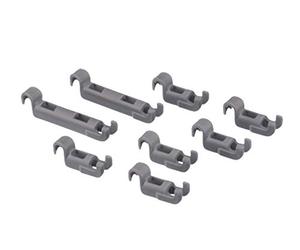 Ex-Pro Dishwasher Lower Rack Flip Tynes Plastic Bearing Clips Kit 611472 for Bosch