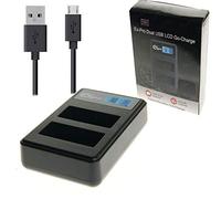 Ex-Pro DMW-BTC10E DMW-BLF19, DMW-BLF19E LCD DUAL Go-Charge USB Charger [See Description for Models]