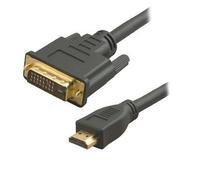 Ex-Pro Gold Professional HDMI to DVI-D Cable Lead 24K Gold, 1080p - HDMI 1.3b (125283-49) Compliant - 2.5m