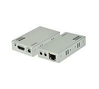 Ex-Pro HDMI Extender Over Ethernet Kit, 4K and Full HD 1080p, 100m Range Over Single CAT5e/6 Cable, HDCP 2.2, with Audio Extraction and IR Function