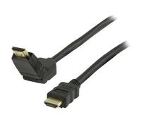 Ex-Pro® High Speed [ANGLE/ROTATING/BENDING] - 1.5m 24K Gold HDMI to HDMI Lead Cable, OFC Fully Sheilded Lead. V1.4 2K4K Support.