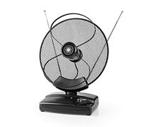 Ex-Pro Indoor HDTV Antenna 25km 30-36dB High Gain, Digital DVB-T/DVB-T2 / UHF/VHF/FM TV Aerial for Freeview and Analogue Signals, with 4G LTE700 Filter