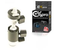 Ex-Pro K-727 Ball and Socket Swivel Tripod Ballhead with 1/4'', 3/8'' Threads spigot - including Flash Hot Shoe Adaptor, Umbrella Support, Tripod and Light Stand Support