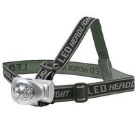 Ex-Pro® LED Head Torch Adjustable Head Strap with Padded Front Section for Comfort and Position Head for Work Area Focus. 8X High Intensity LEDs (100,000 Hours Average Life).