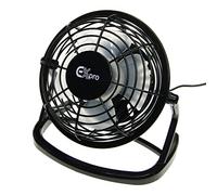 Ex-Pro Mini 4 Inch Ultra Quiet Desktop Cooling USB Fan with Tilting Design, Perfect for Home and Office Use, Simple Plug and Play - Black