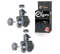 Ex-Pro Multi Functional C-Clamp with 1/4" Mini Ball Head for Lighting, Camera's etc - Pack of 2