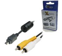 Ex-Pro Panasonic Lumix Digital Camera AV Audio Video Cable Lead - Panasonic Part K1HA08CD0014 for :- DMC-FX3, DMC-FX10, DMC-FX12, DMC-FX20, DMC-FX30, DMC-FX33, DMC-FZ8, DMC-FZ18, DMC-L10, DMC-LS2