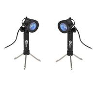 Ex-Pro Photo Professional Mini Day (Natural) Light Set Mini Lighting kit for Photo Tents for White back photography with stands, True Day Light Specific GU10C bulbs included to give clean white daylight. 240v, Mini Light Kit suitable for 30cm, 40cm Tents, Cubes or Desk Top Studio Lighting boxes. Ideal for small part / Product photo's.