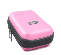 Ex-Pro® Pink Hard Clam Shock proof water resistant Digital Camera Case Bag CR9051A for Nikon Coolpix L25, L26, P60, P300, S6, S80, S1100pj, S1200pj, S2550, S2600, S3200, S3300, S4200, S4300, S6300, S8000, S8100, S8200, S9100