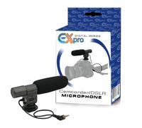 Ex-Pro® Professional Quality Directional Stereo Microphone for DSLR & Digital Video Cameras. (3.5mm Jack)