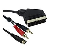 Ex-Pro SCART Out to SVHS/S-VHS S-Video Input and Twin x RCA/Phono Audio Cable Lead