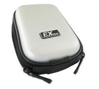 Ex-Pro® Silver Hard Clam Shock proof Digital Camera Case Bag CR2615N for Hewlett & Packard HP CA350, HP CB350, HP SB360 - Leica C-Lux 3, C-LUX1, C-LUX2 - Polaroid i735, i737, i834, i835, m737t, t1032, t831 - Praktica Luxmedia DCZ10.2, DCZ10.4, DCZ8.3, Dpix 9000, Dpix 910Z, LM8403, 10TS, 12-HD, 12-XS, Simplix5 & More.